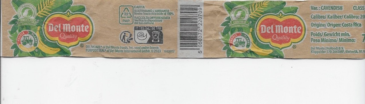 Del monte quality var cavendish origen costa rica 5050372220709