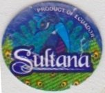 Sultana product of Ecuador