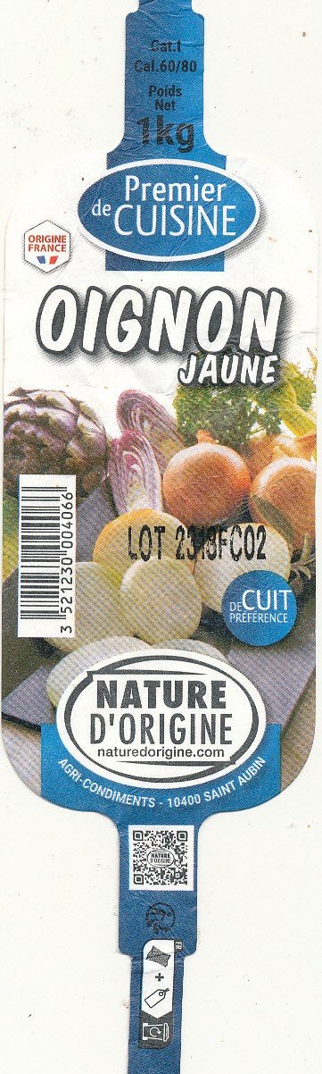 premier de cuisine oignon jaune origine france  3521230004066 nature d origine
