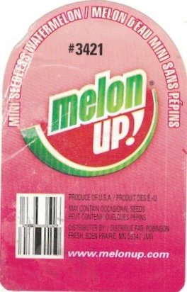 Melon up mini seedless watermelon/melon d eau mini sans pepins #3421 produce of mexico www.melonup.com