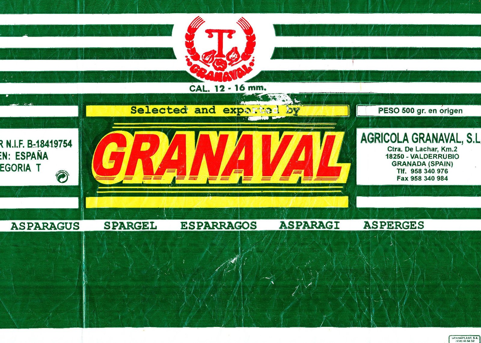 Granaval selected and exported by asparagus