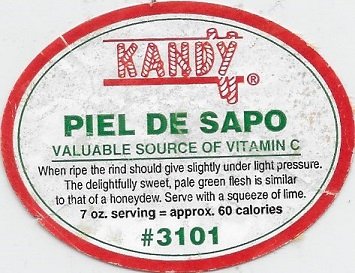 Kandy piel de sapo valuable source of vitamin c #3101