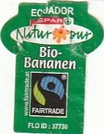 spar natur pur ecuador bio bananen www.fairtrade.at flo id 37730
