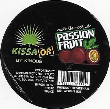 Kissao kissa or by kinobe passion fruit product of vietnam 8936103861120