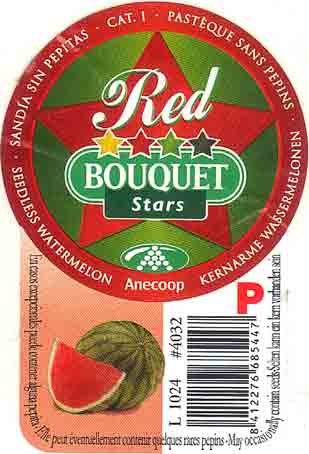 Bouquet stars red anecoop pasteque sans pepins l1024 #4032 p 8412276685447