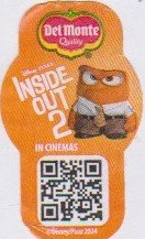 Del monte quality disney pixar inside out 2 in cinemas disney/pixar 2024