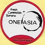 One asia fresh cavendish banana product of the philippines
