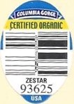 colombia gorge certified organic zestar 93625 usa