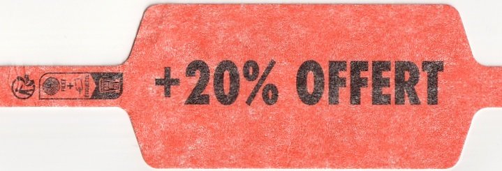 + 20 % offert