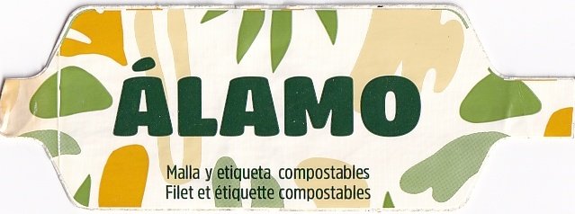 alamo malla y étiqueta compostables filet et etiquette compostables
