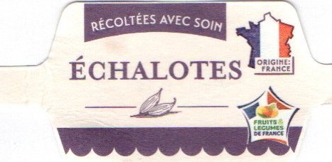 recoltees avec soin echalotes origine france fruits & legumes de france