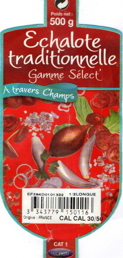 a travers champs echalote traditionnelle gamme select 0343779150116 origine france val prim