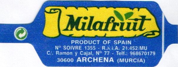milafruit product of spain 30600 archena (murcia)