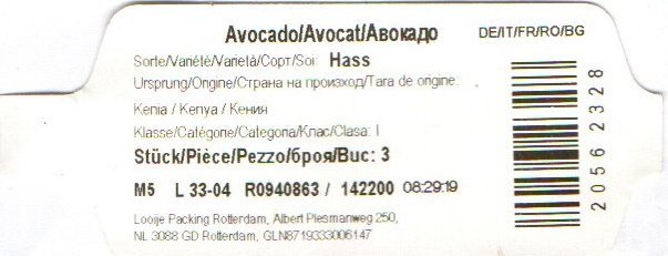 avocado/avocat variete hass origine kenya 20562328