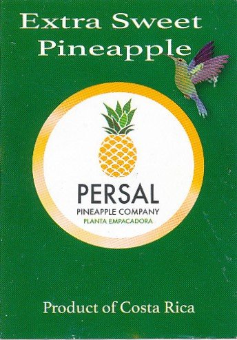 Persal pineapple company planta empacadora product of costa rica 7441158600002