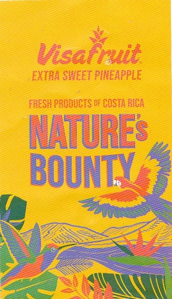 Visafruit nature s bounty fresh products of Costa Rica 7441019900029
