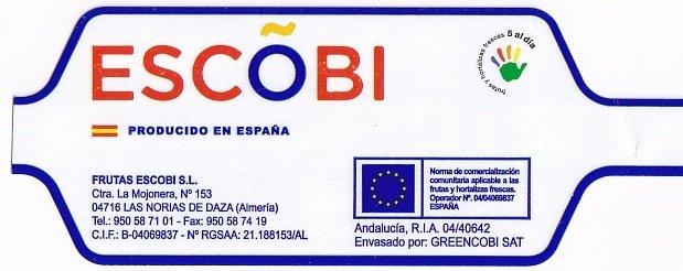 Escobi frutas escobi producido en espana