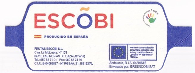 Escobi frutas escobi producido en espana