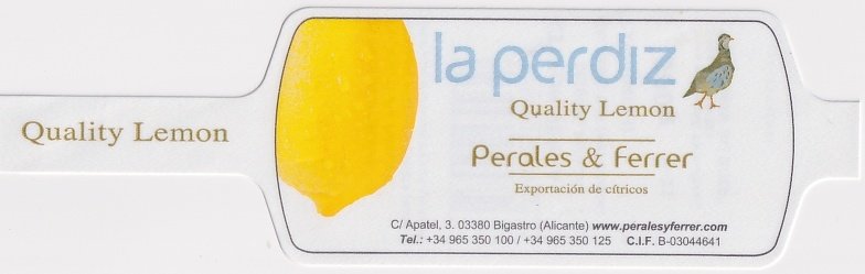 La perdiz quality lemon by perales & ferrer exportacion de citricos bigastro alicante www.peralesyferrer.com