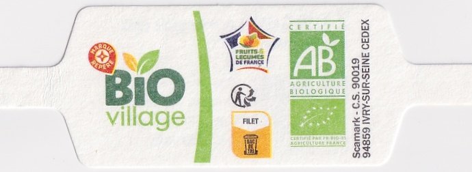 Marque repere bio village fruits et legumes de france certifie par fr bio 01