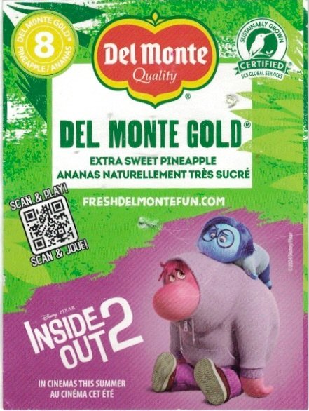 Del monte quality Inside Out 2 8  5050372118006 produit du costa rica