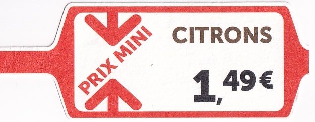 Prix mini citrons 1,49€