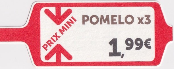 Prix mini pomelos x 3 1,99€