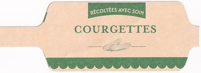 Recoltees avec soin courgettes