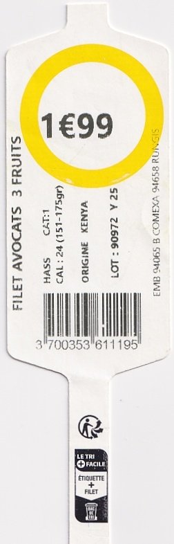 1€99 comexa filet avocats 3 fruits