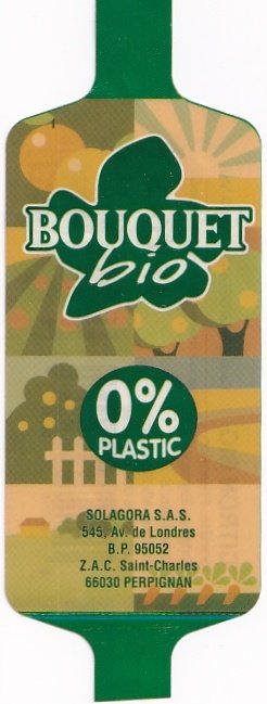 Bouquet bio 0%plastic solagora s.a.s. perpignan
