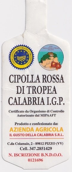Cipolla rossa di tropea calabria i.g.p.