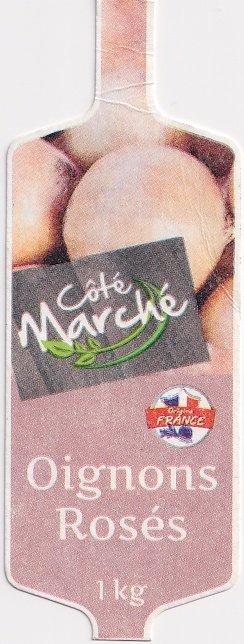 Cote marche oignons roses origine france 1kg