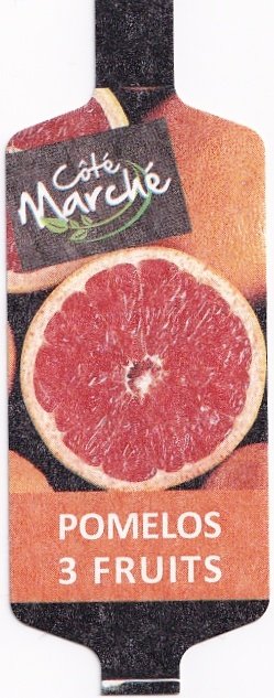 Cote marche pomelos 3 fruits
