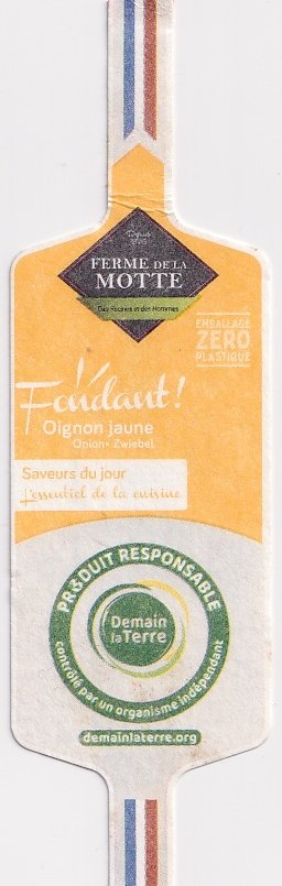 Ferme de la motte fondant ! oignon jaune produit responsable