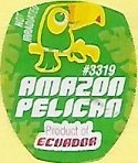Amazon pelican #3319 not irradiated product of ecuador