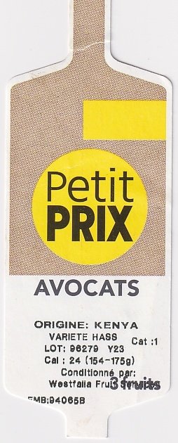 Petit prix avocats 3 fruits kenya