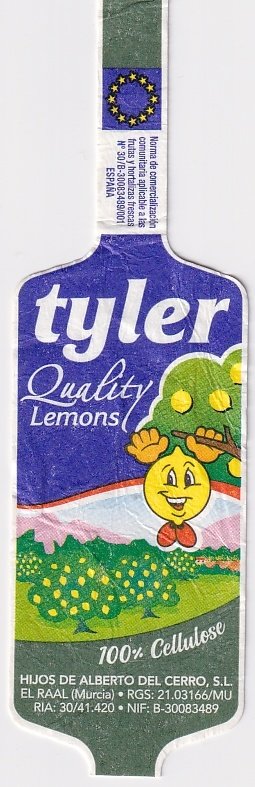 Tyler quality lemons 100% cellulose hijos de alberto del cerro