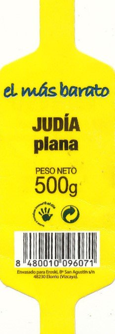 el mas barato judia plana peso 500g 8480010096071