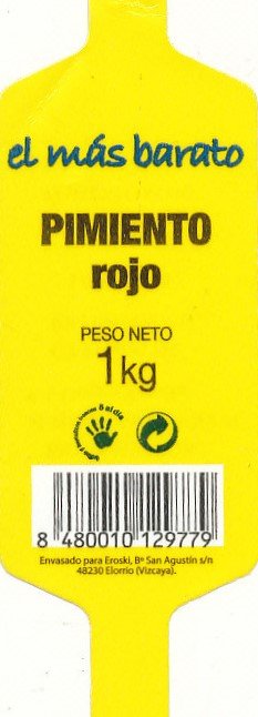 el mas barato pimiento roja peso 1kg 8480010129779