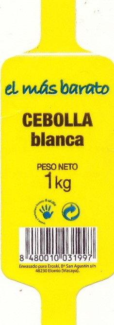 el mas barato cebolla blanca peso 1kg 8480010031997