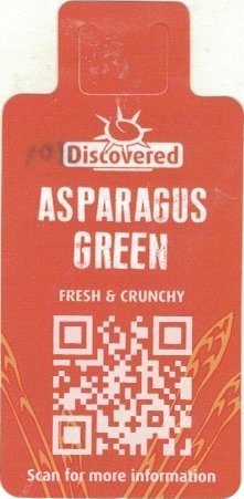 Discovered aparagus green fresh & crunchy scan for more information origin: peru 8718366083125