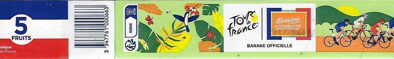 La banane française cultivée en guadeloupe & martinique 5 fruits 3347761000663 tour de france