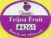 Friedas feijoa fruits #4265 peel & eat when soft
