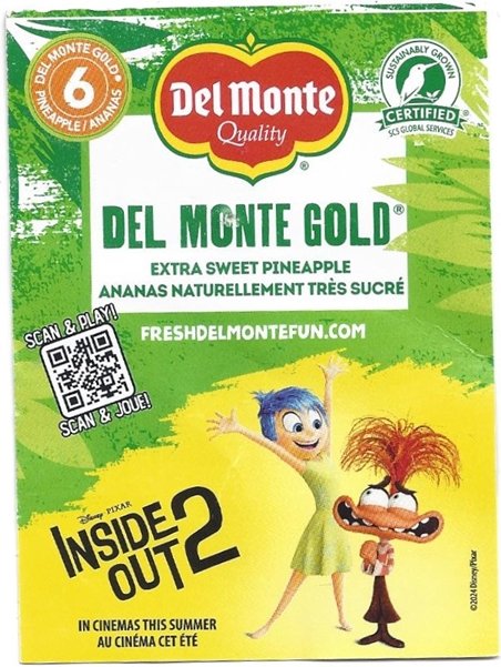 del monte quality Inside Out 2 6 5050372116002 produit du costa rica