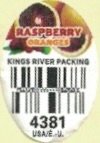 Raspberry oranges kings river packing 4381 usa/e.-u.