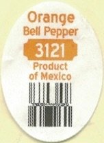 orange bell pepper 3121 product of mexico