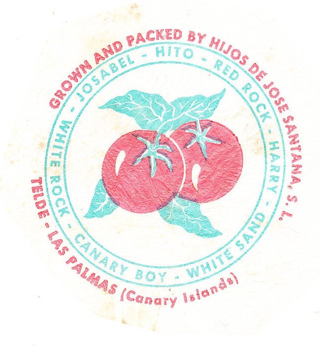 grown and packed by hijos de jose santana telde las palmas canary islands