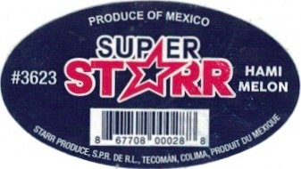 Super Starr produce of mexico #3623 hami melon 867708000288