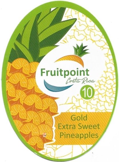 fruitpoint costa rica 10 gold extra sweet pineapples  8718836410055