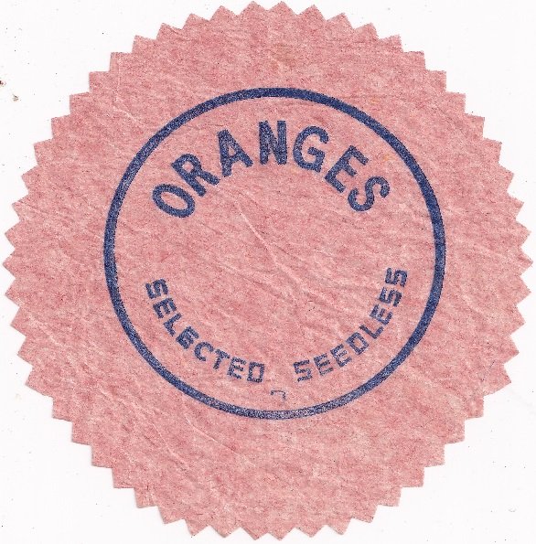 oranges selected seedless